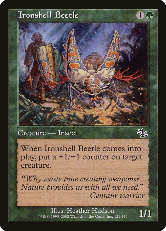 Image for Ironshell Beetle (121) (JUD) - Magic: The Gathering