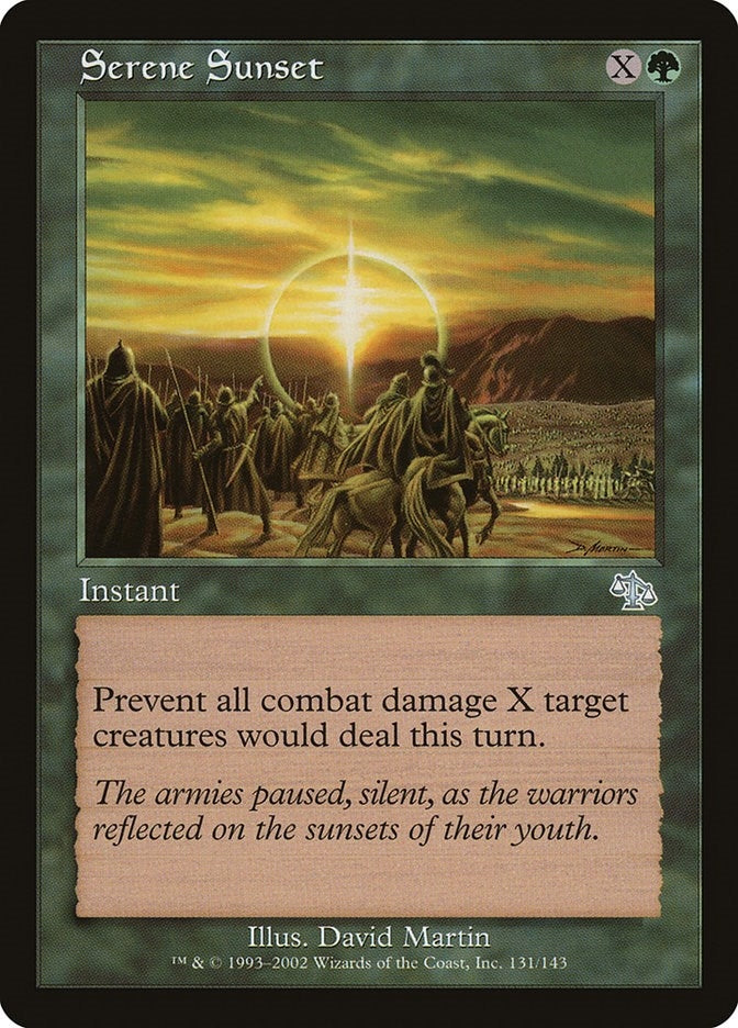 Image for Serene Sunset (131) (JUD) - Magic: The Gathering