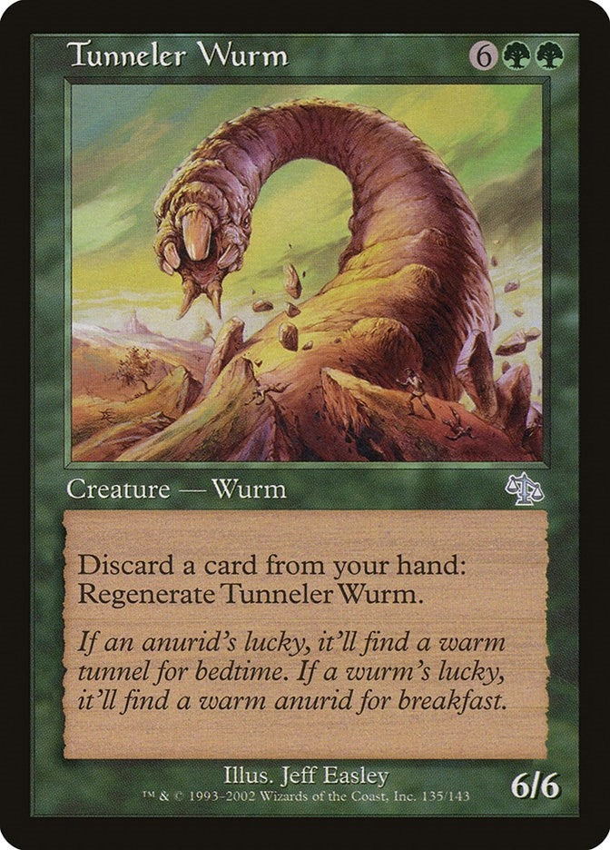 Image for Tunneler Wurm (135) (JUD) - Magic: The Gathering