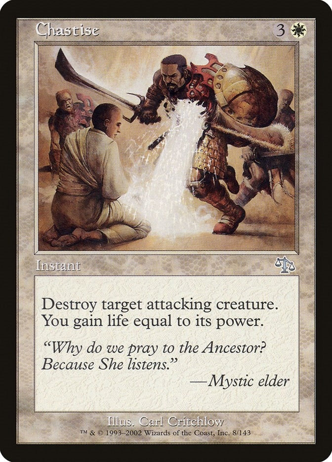 Image for Chastise (8) (JUD) - Magic: The Gathering