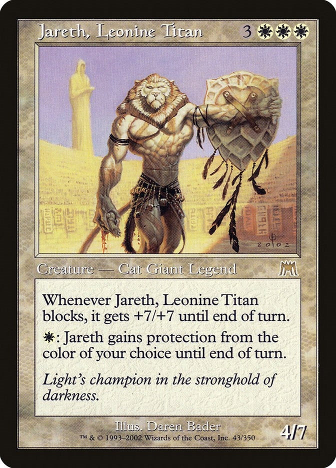 Image for Jareth, Leonine Titan (43) (ONS) - Magic: The Gathering