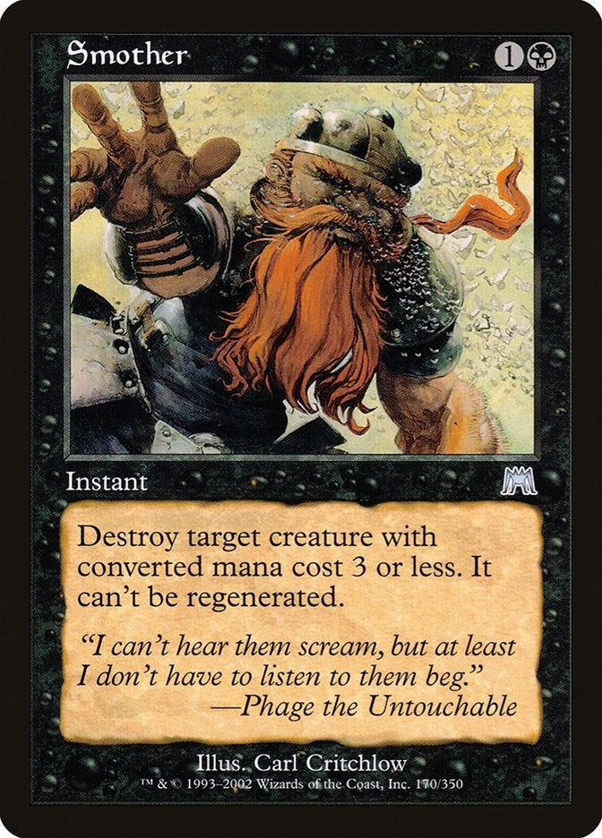 Image for Smother (170) (ONS) - Magic: The Gathering