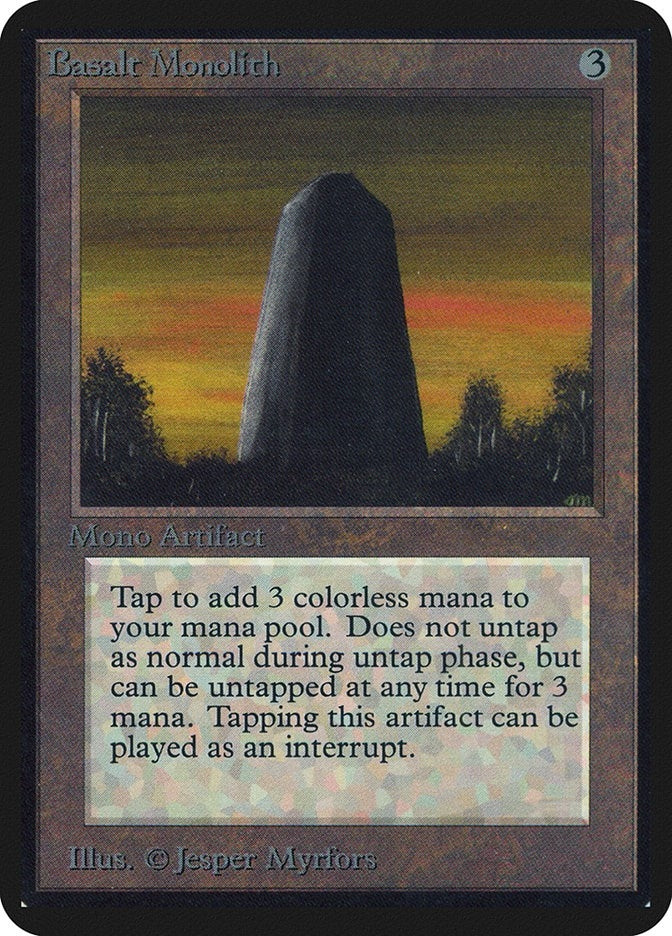 Image for Basalt Monolith (LEA) - Magic: The Gathering