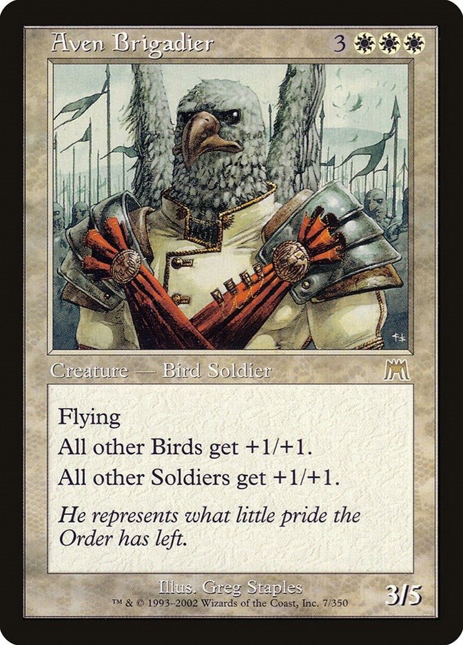 Image for Aven Brigadier (7) (ONS) - Magic: The Gathering