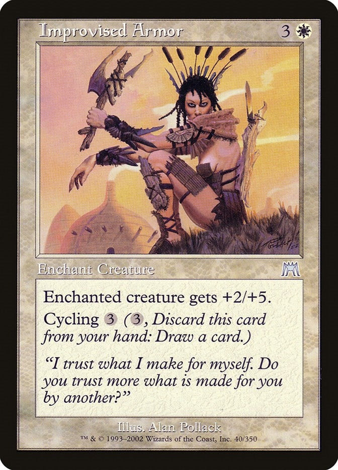 Image for Improvised Armor (40) (ONS) - Magic: The Gathering