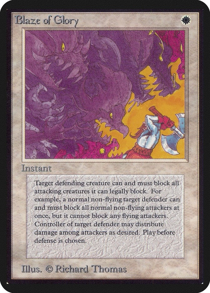 Image for Blaze of Glory (LEA) - Magic: The Gathering