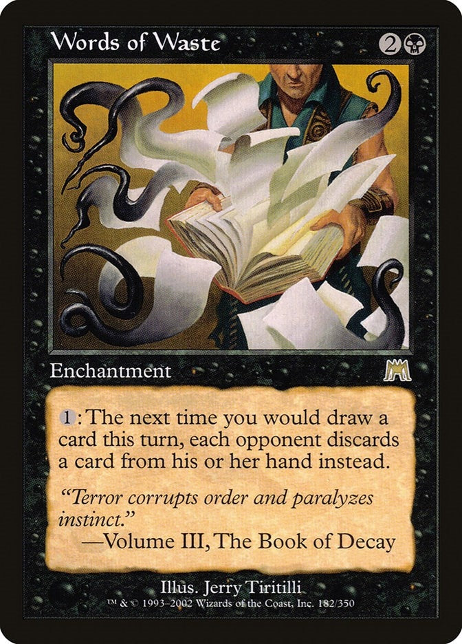 Image for Words of Waste (182) (ONS) - Magic: The Gathering
