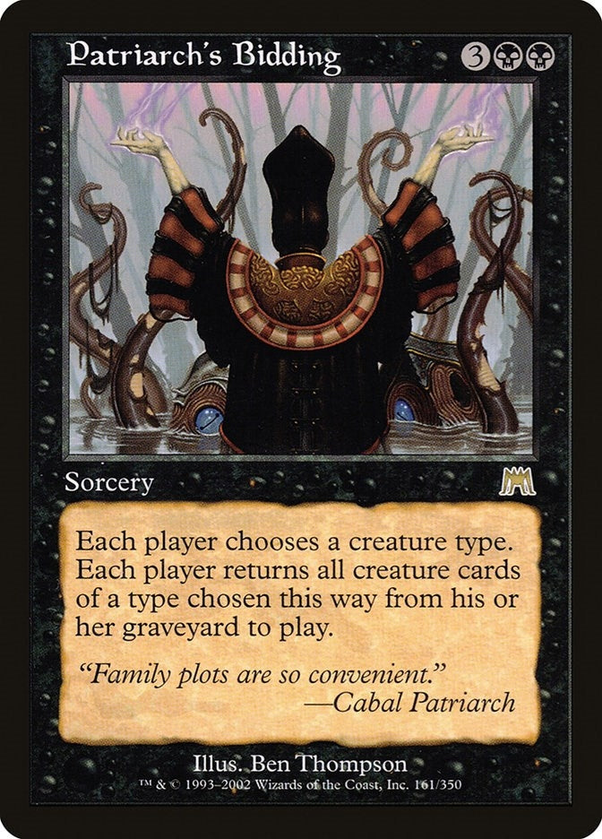 Image for Patriarch's Bidding (161) (ONS) - Magic: The Gathering