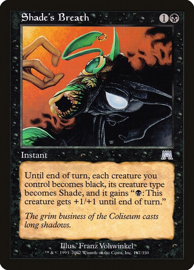Image for Shade's Breath (167) (ONS) - Magic: The Gathering