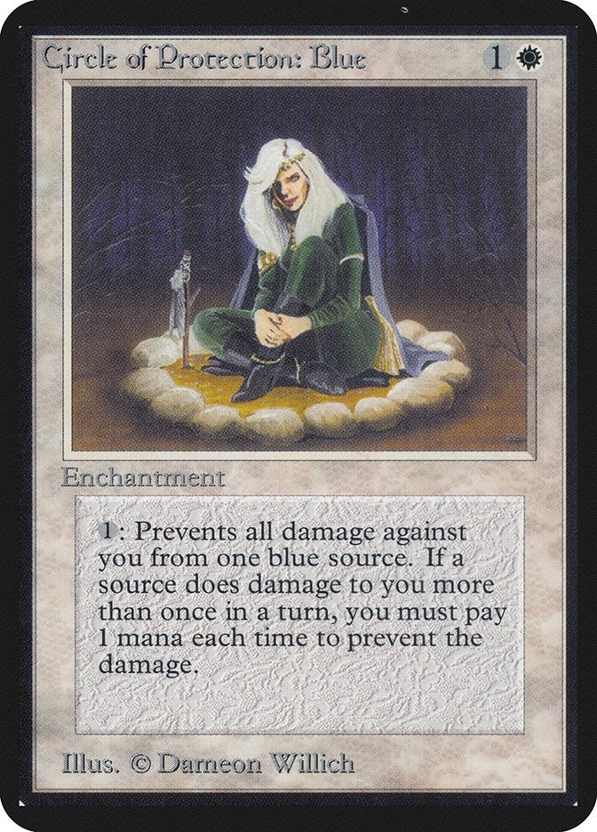 Image for Circle of Protection: Blue (LEA) - Magic: The Gathering
