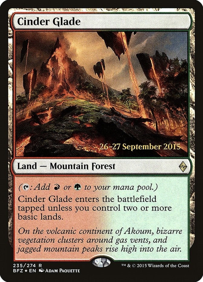 Image for Cinder Glade (235) (PRE) - Magic: The Gathering