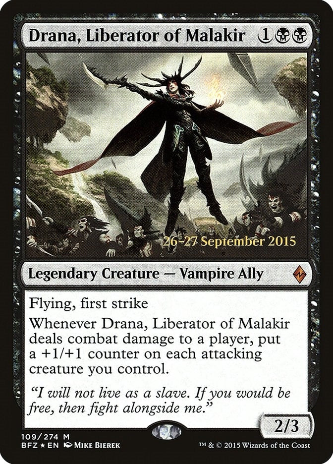 Image for Drana, Liberator of Malakir (109) (PRE) - Magic: The Gathering