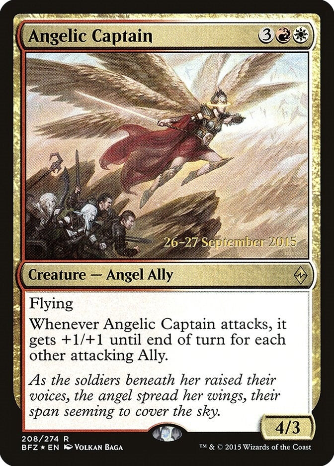 Image for Angelic Captain (208) (PRE) - Magic: The Gathering