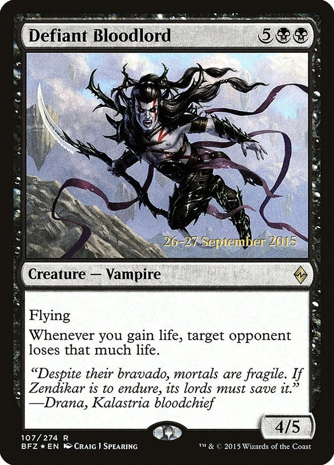 Image for Defiant Bloodlord (107) (PRE) - Magic: The Gathering
