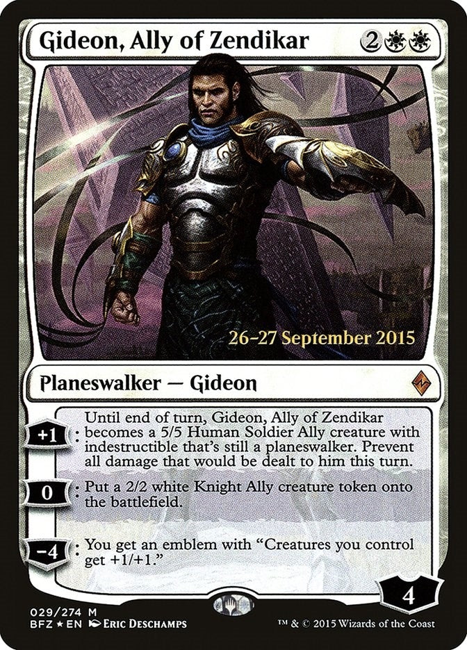 Image for Gideon, Ally of Zendikar (29) (PRE) - Magic: The Gathering
