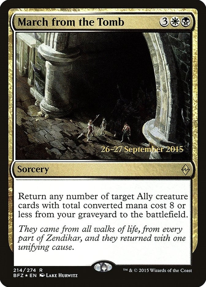 Image for March from the Tomb (214) (PRE) - Magic: The Gathering