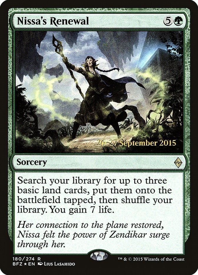 Image for Nissa's Renewal (180) (PRE) - Magic: The Gathering