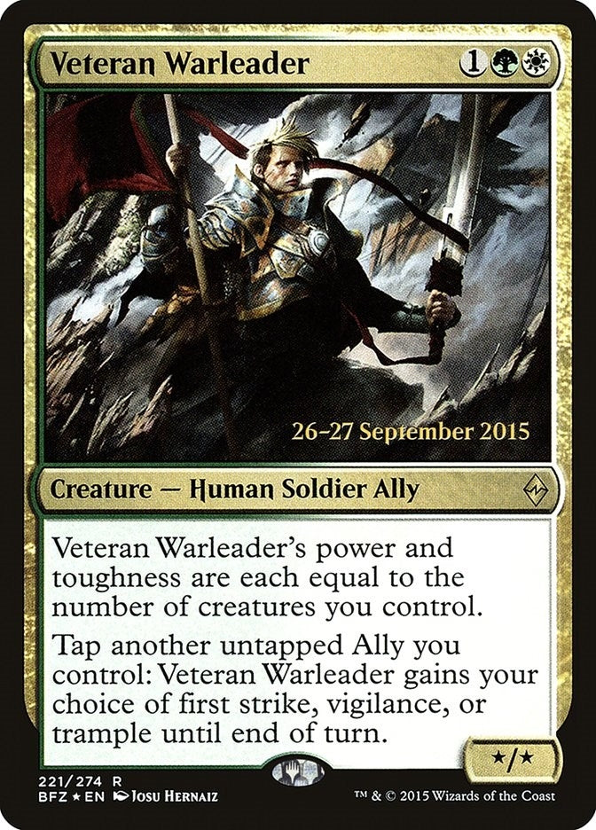 Image for Veteran Warleader (221) (PRE) - Magic: The Gathering