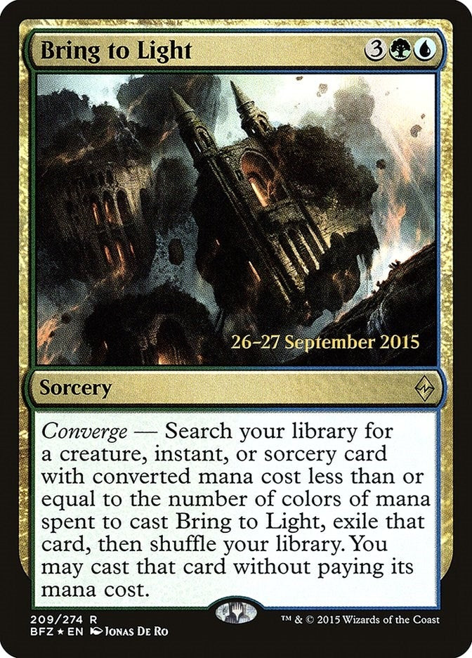Image for Bring to Light (209) (PRE) - Magic: The Gathering