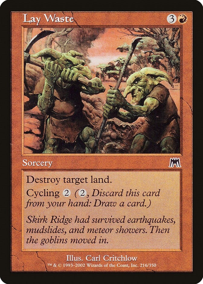 Image for Lay Waste (216) (ONS) - Magic: The Gathering