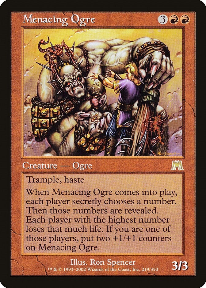 Image for Menacing Ogre (219) (ONS) - Magic: The Gathering