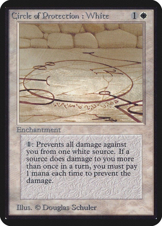Image for Circle of Protection: White (LEA) - Magic: The Gathering
