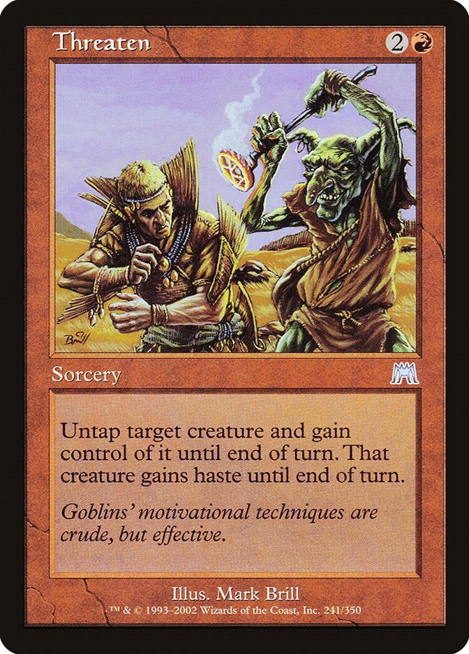 Image for Threaten (241) (ONS) - Magic: The Gathering