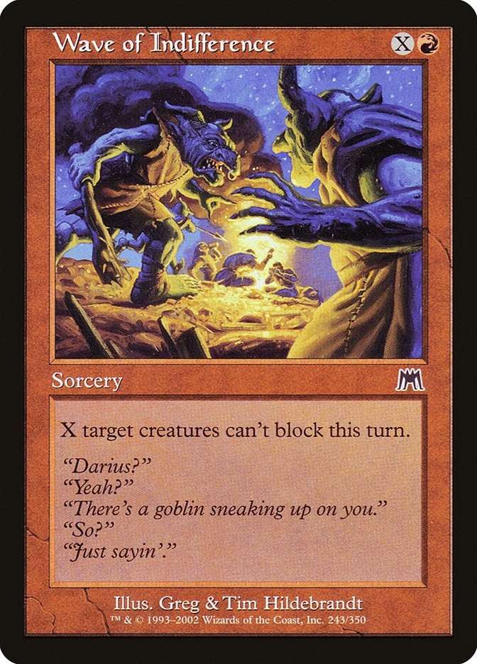 Image for Wave of Indifference (243) (ONS) - Magic: The Gathering