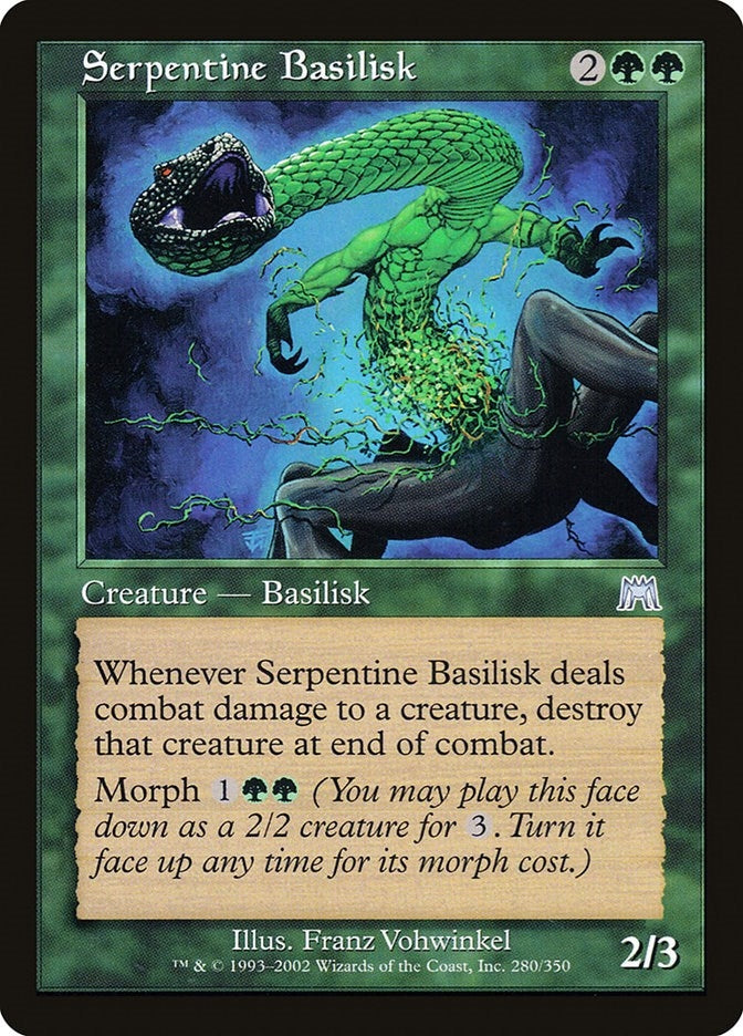 Image for Serpentine Basilisk (280) (ONS) - Magic: The Gathering