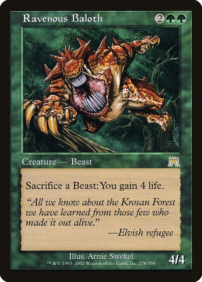 Image for Ravenous Baloth (278) (ONS) - Magic: The Gathering