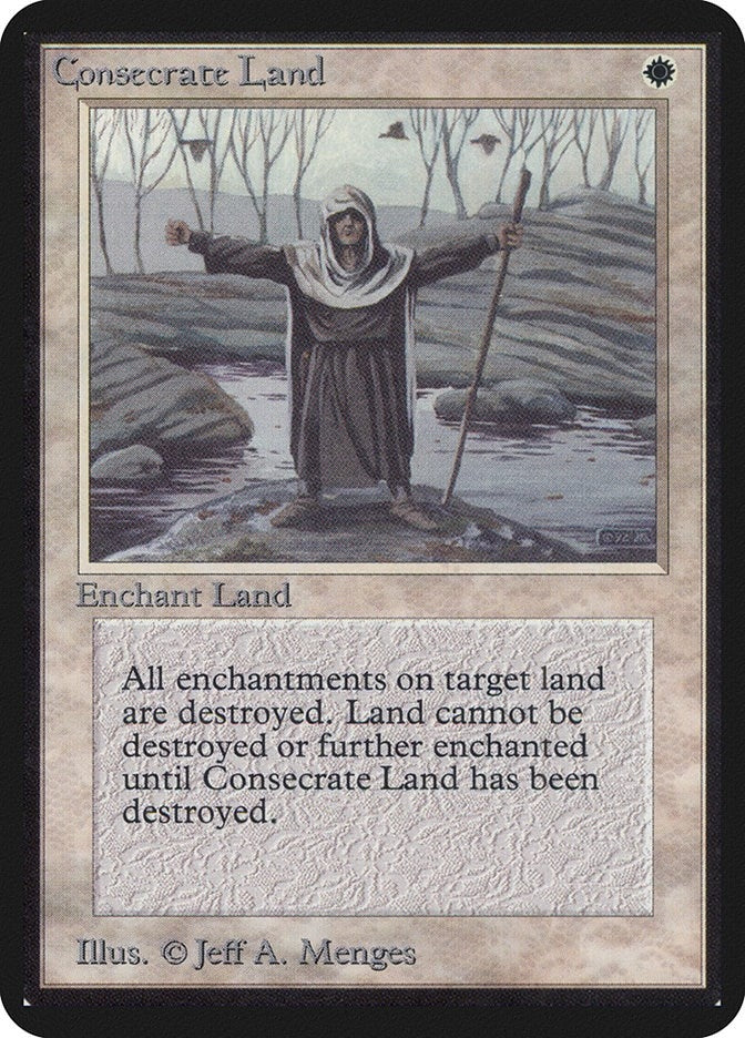 Image for Consecrate Land (LEA) - Magic: The Gathering