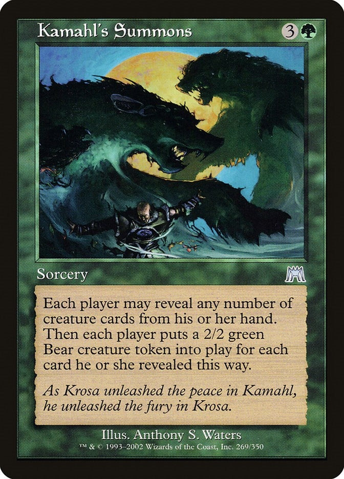 Image for Kamahl's Summons (269) (ONS) - Magic: The Gathering