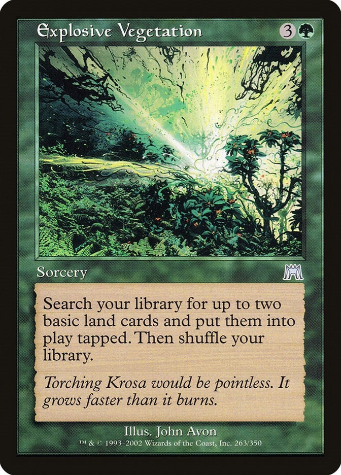 Image for Explosive Vegetation (263) (ONS) - Magic: The Gathering