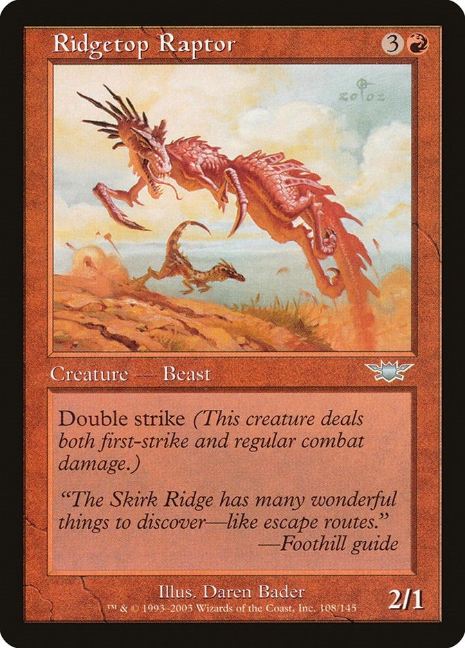 Image for Ridgetop Raptor (108) (LGN) - Magic: The Gathering