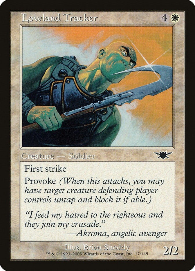 Image for Lowland Tracker (17) (LGN) - Magic: The Gathering
