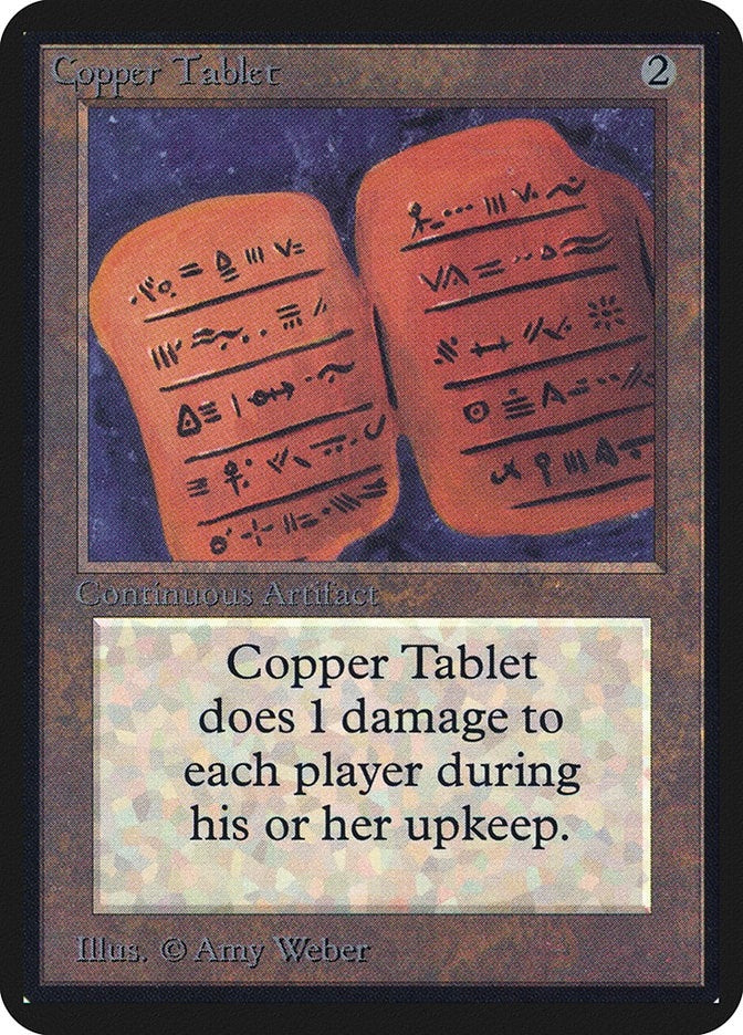 Image for Copper Tablet (LEA) - Magic: The Gathering