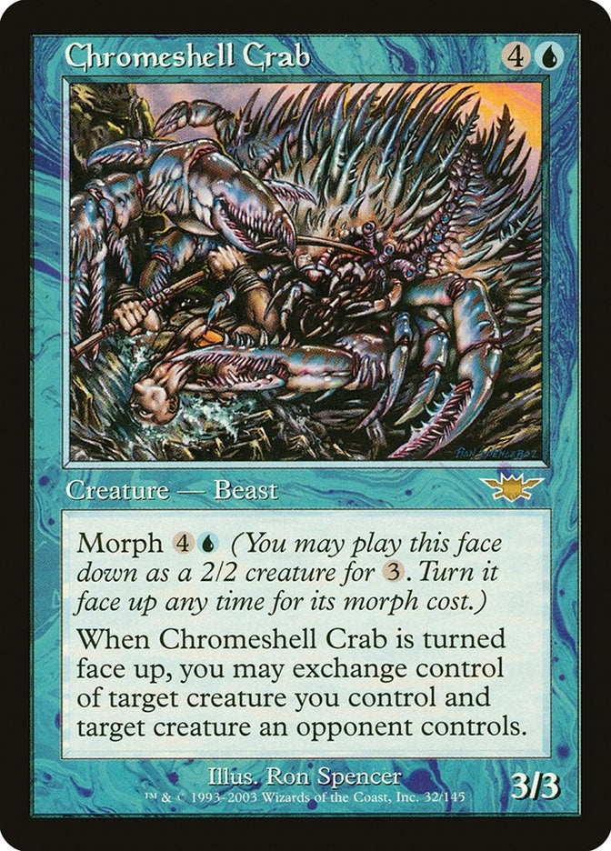 Image for Chromeshell Crab (32) (LGN) - Magic: The Gathering
