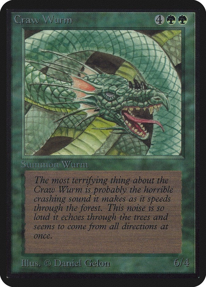 Image for Craw Wurm (LEA) - Magic: The Gathering
