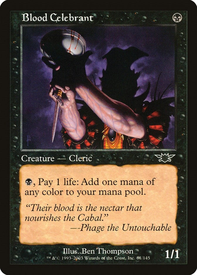 Image for Blood Celebrant (61) (LGN) - Magic: The Gathering
