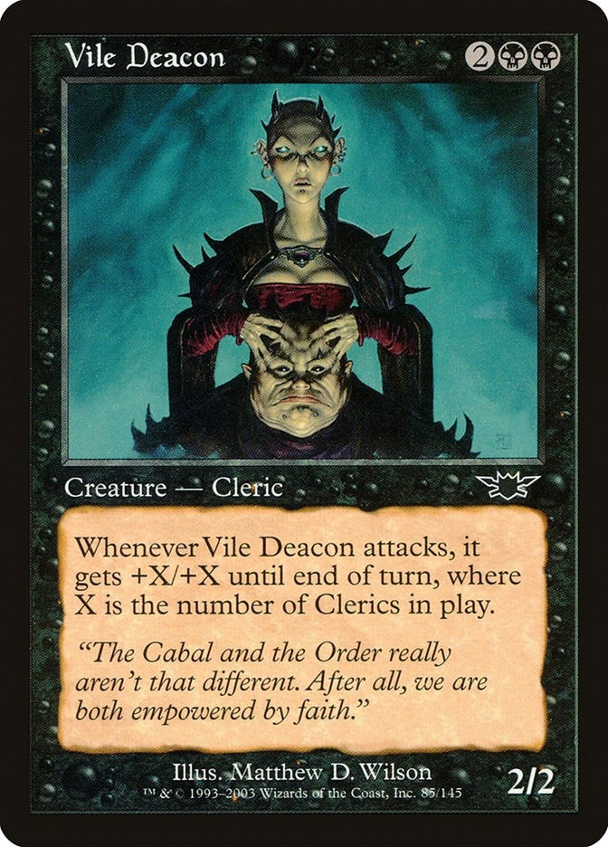 Image for Vile Deacon (85) (LGN) - Magic: The Gathering