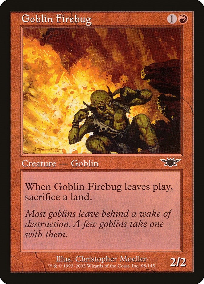 Image for Goblin Firebug (98) (LGN) - Magic: The Gathering