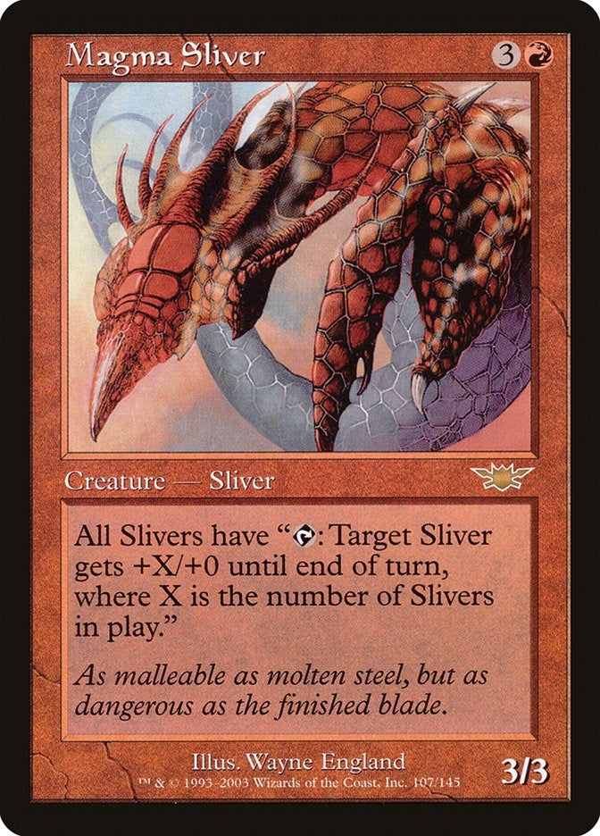 Image for Magma Sliver (107) (LGN) - Magic: The Gathering