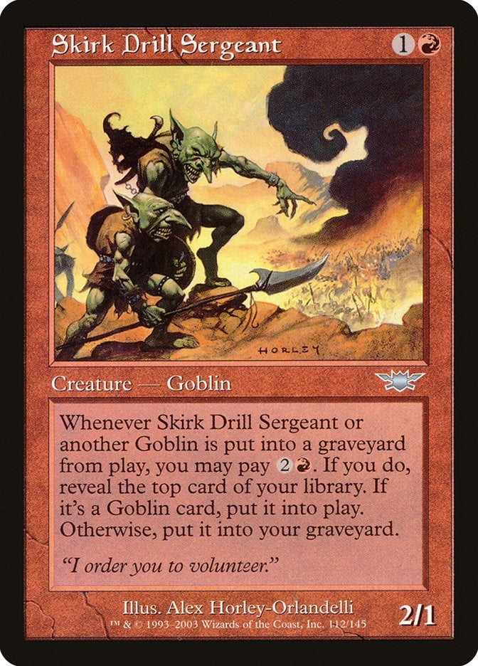 Image for Skirk Drill Sergeant (112) (LGN) - Magic: The Gathering