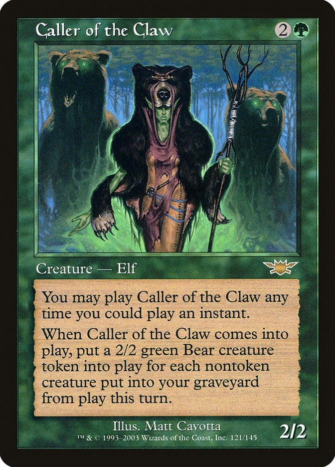 Image for Caller of the Claw (121) (LGN) - Magic: The Gathering