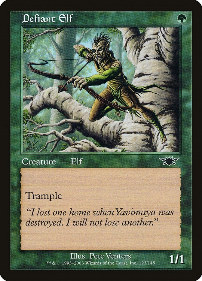 Image for Defiant Elf (123) (LGN) - Magic: The Gathering