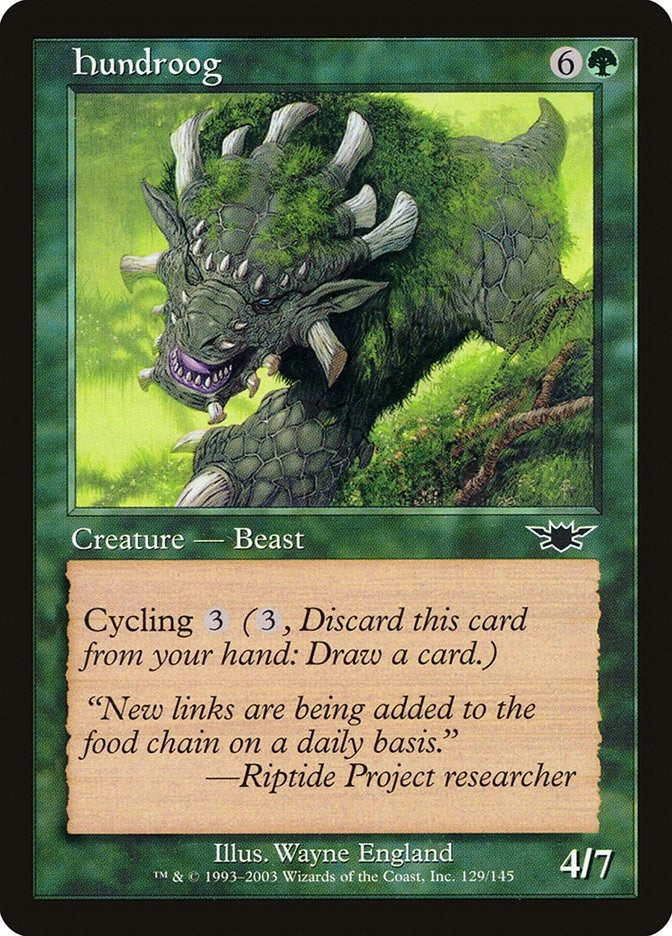 Image for Hundroog (129) (LGN) - Magic: The Gathering