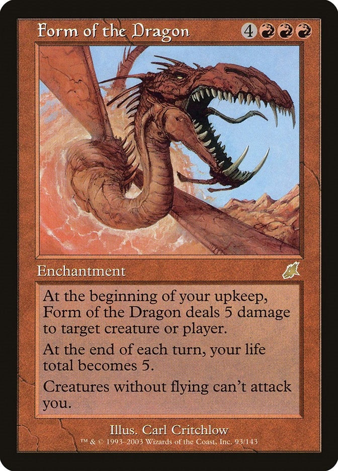 Image for Form of the Dragon (93) (SCG) - Magic: The Gathering