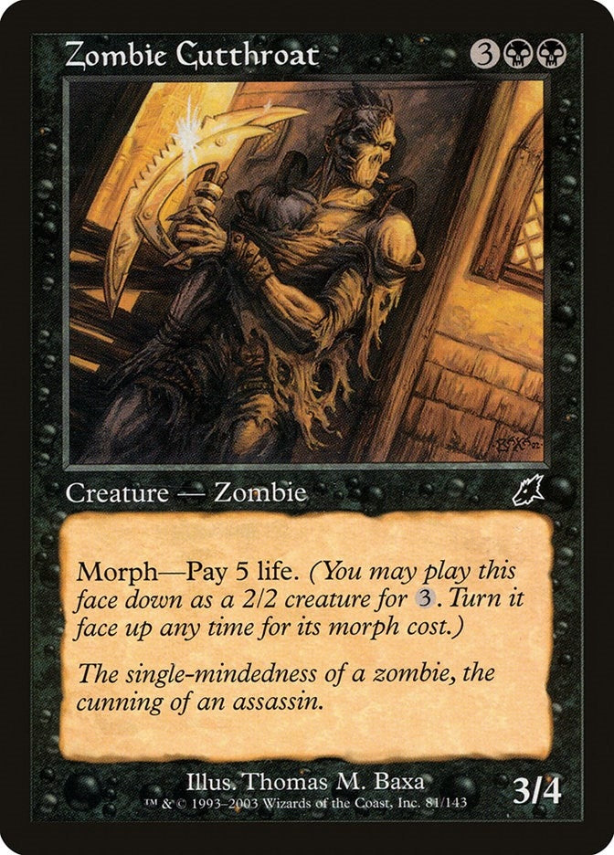 Image for Zombie Cutthroat (81) (SCG) - Magic: The Gathering