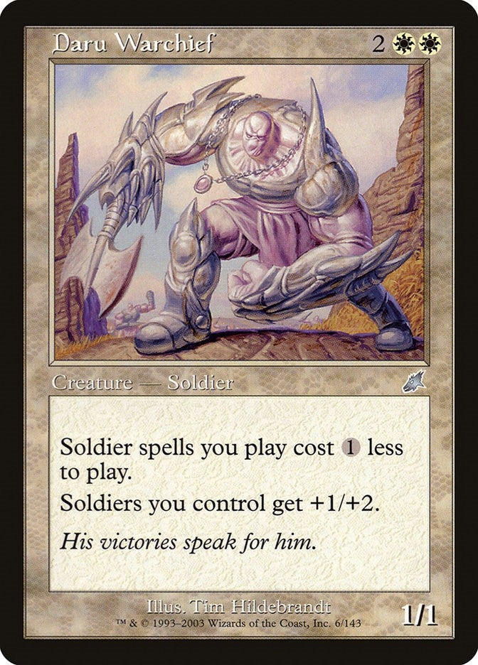 Image for Daru Warchief (6) (SCG) - Magic: The Gathering