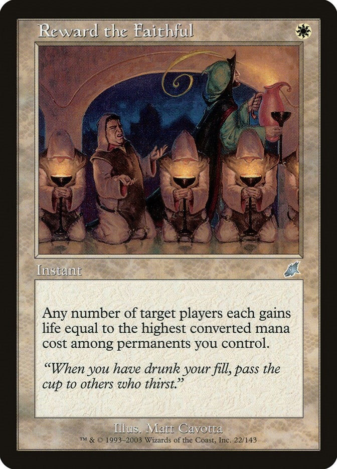 Image for Reward the Faithful (22) (SCG) - Magic: The Gathering